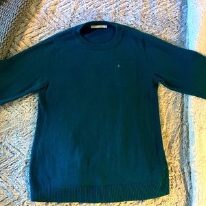 Criquet designer teal green golf sweater